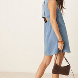 Nobody's Child Denim Lily Swing Dress Plain