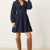 Nobody's Child Denim Long Sleeve Ottilie Mini Dress