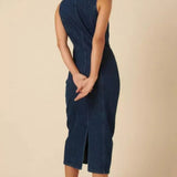 Nobody's Child Denim Ned Midi Dress