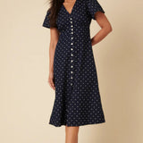 Nobody's Child Denim Rosie Midi Dress Spot