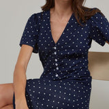 Nobody's Child Denim Rosie Midi Dress Spot