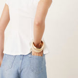 Nobody's Child Blue Denim Scallop Short