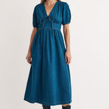 Nobody's Child Denim Short Sleeve Astra Midi Dress