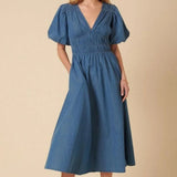 Nobody's Child Denim Sunni Midi Dress