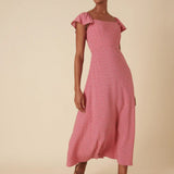Nobody's Child Elsie Midi Dress Joanie Rosebud Pink