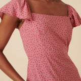 Nobody's Child Elsie Midi Dress Joanie Rosebud Pink