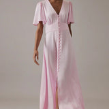 Nobody's Child Erin Pink Midaxi Dress