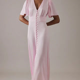 Nobody's Child Erin Pink Midaxi Dress