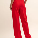 Nobody's Child Fearne Cotton Red Tailored Straight Leg Trousers