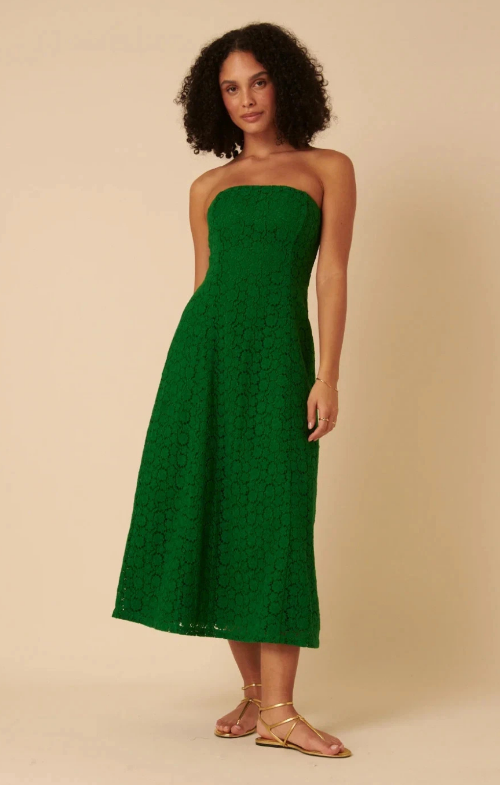 Rent Bardot Red Trumpet Lace Midi Dress | Hirestreet Rent Bardot Red Trumpet Lace Midi Dress | Hirestreet