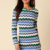 Nobody's Child Fg Chevron Stripe Mini Dress