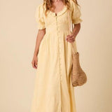 Nobody's Child Flossie Midaxi Dress Yellow