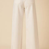 Nobody's Child Full Length Stretch Cream Palazzo Jean