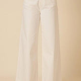 Nobody's Child Full Length Stretch Cream Palazzo Jean