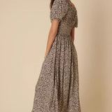 Nobody's Child Geniveve Midi Dress Polly Rose White