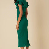 Nobody's Child Green Frill Layla Midaxi Dress