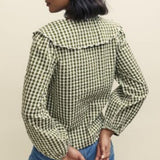 Nobody's Child Green Long Sleeve Birdie Blouse