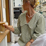 Nobody's Child Green Long Sleeve Birdie Blouse