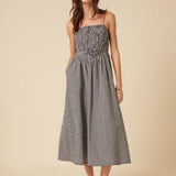 Nobody's Child Imogen Midi Dress Mono Gingham