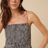 Nobody's Child Imogen Midi Dress Mono Gingham
