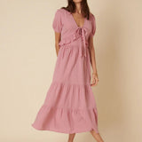 Nobody's Child Katie Midi Dress Plain