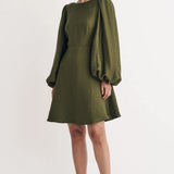 Nobody's Child Khaki Balloon Sleeve Zola Mini Dress