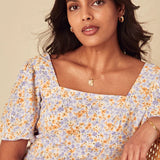 Nobody's Child Lara Midi Dress Lilac & Yellow Liability