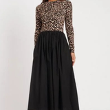 Nobody's Child Leopard Spencer Poplin Dress Leopard