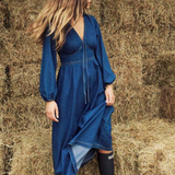 Nobody's Child Long Sleeve Astra Midi Dress