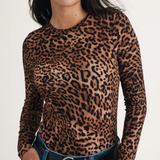 Nobody's Child Long Sleeve Spencer Top Animal Print