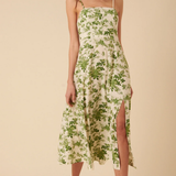 Nobody's Child Maxine Midi Dress Green Kacie Vintage