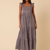 Nobody's Child Maya Dress Blue & Pink Check