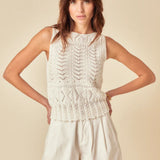 Nobody's Child Mock Crochet Swing Vest