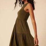 Nobody's Child Sleeveless Charlie Midaxi Dress Green