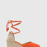 Nobody's Child Orange Castaner Carina Suede Espadrilles