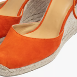Nobody's Child Orange Castaner Carina Suede Espadrilles