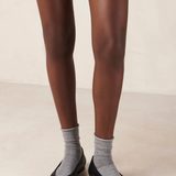 Nobody's Child Oriana Black Leather Ballet Flats