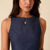 Nobody's Child Penelope Denim Mini Dress Plain