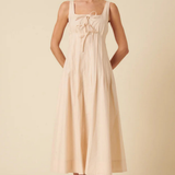 Nobody's Child Tie Front Penelope Midi Dress