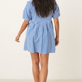 Nobody's Child Petite Blaze Short Sleeve Mini Dress Check