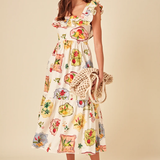 Nobody's Child Petite Cassidy Midi Dress Loraya Conversational