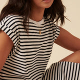 Nobody's Child Petite Grown On Easy Maxi Tshirt Dress Stripe