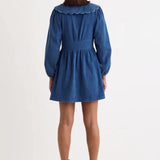 Nobody's Child Petite Long Sleeve Denim Birdie Mini Dress