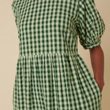 Nobody's Child Petite Rochelle Midi Dress Green Gingham