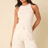 Nobody's Child Petite White Clean Bermuda Short