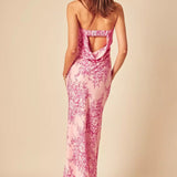 Nobody's Child Pink Floral Bandeau Ruby Maxi Dress
