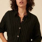 Nobody's Child Pinstripe Oversize Shirt