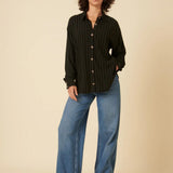 Nobody's Child Pinstripe Oversize Shirt