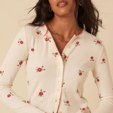 Nobody's Child Pointelle Floral Cardigan
