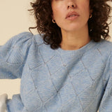 Nobody's Child Pointelle & Texture Knit Top